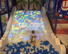 Interactive Slide Screen Trampoline Playground with Projection Games for Kids