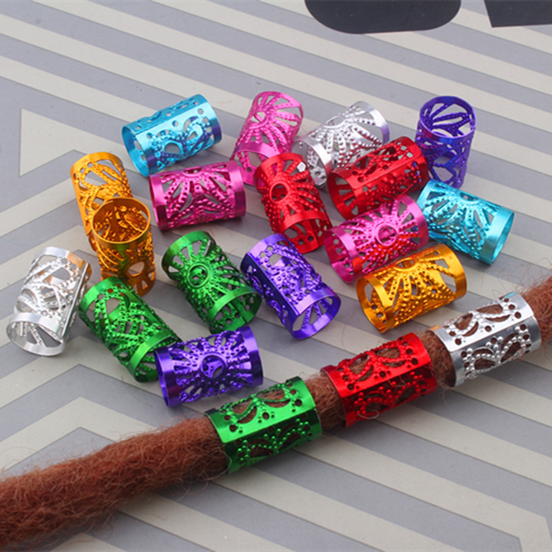 Dreadlocks beads Metal Hair Braiding Beads for Hair Accessory and Hair Cuffs