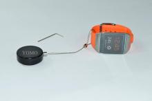 Plastic round retail security tether with loop end