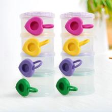Dispensador de leche en polvo para bebés de 4 capas de colores