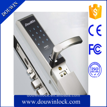 Sliding handle door lock key card door handle lock digital security household lock