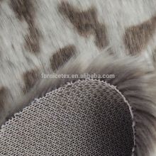 100% polyester animal printed faux fake fur fabric