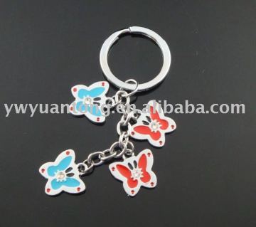 Most popular promotion butterfly shape alloy key chain