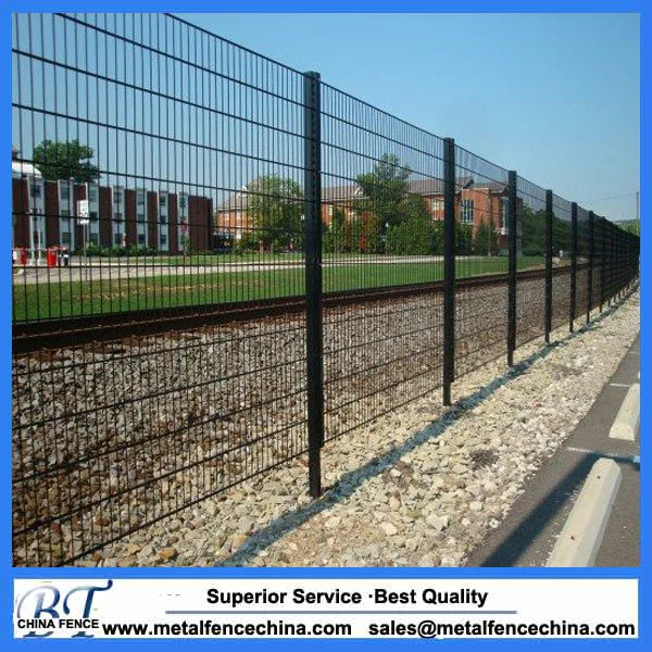 656 Twin Wire Fence Manufacturer, Powder Coated Ral 6005 Fence Manufacture.