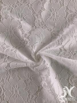 White Spandex Poly Lace