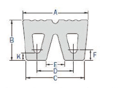 Professional marine rubber W type fenders