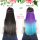 Alileader Best Multi Color Straight Long Fluffy Wigs 5 Clips Heat Resistant Synthetic Hair Wigs