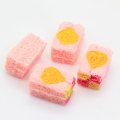 Fancy 13*20mm Leuke Cookies Koekjes Roze Grote Plaksteen Hars Voor DIY Craft Toy Kids Decor Spacer koelkast Ornament