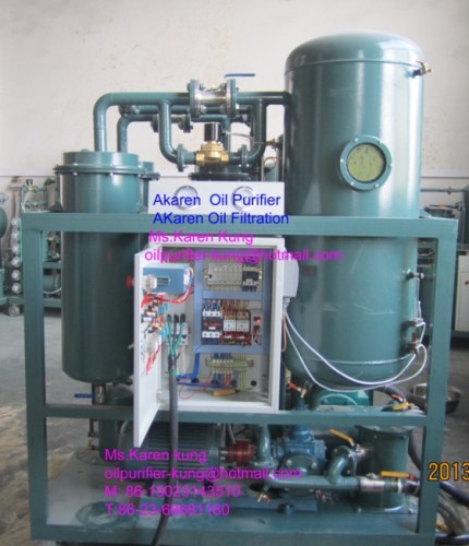 Contaminated Turbine Oil Filtration machine, oil purifier Unit for Turbine Gensets