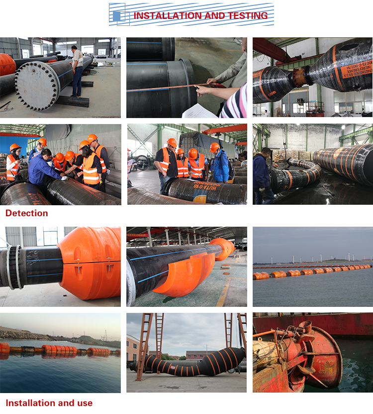 Deers ID300mm Marine Flexible Slurry Discharge Hose Rubber for Dredger