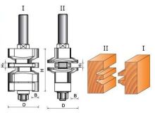 Micro-grain Carbide Tips Door Frame Bit Set - Ogee Tct Router Bit For Furniture Making