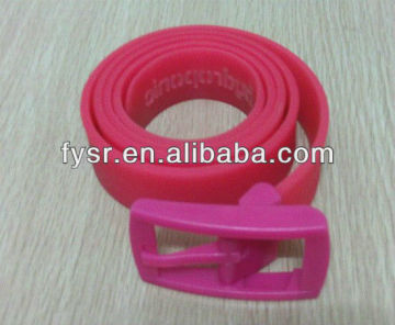 Custom fashion belt /silicone rubber waist belt