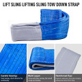 8 ton lifting straps blue