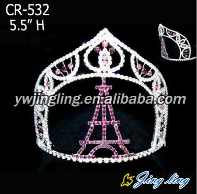 Beauty Custom Paris castle pageant crowns