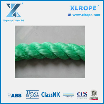 XLROPE Green Color 3strands PE Ropes Polyethylene Ropes