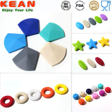 Metallic Teething Beads/Non Toxic BPA Free Silicone Beads/Wholesale Silicone Beads