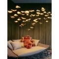 Hobby CHANDELIER DE LAVE DE GOLD GOLDEN INDOOR