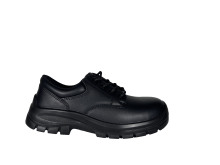 Low Cut Black Action Smooth Leather Safety Shoes