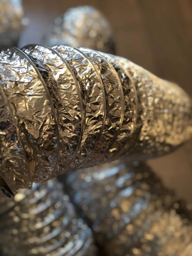 aluminum foil flexible retractable air condition duct hose
