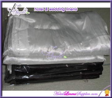 white satin table runners for special events, wedding table decorations