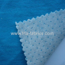 Blue And White Interlock Fabric Blended Of Wool And Polyester?
