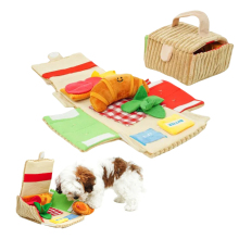 High-Quality Seek and Hide Toy Set: Perfect for Keeping Dogs Busy with Bacon-Scented Snuffle Mat and Puppy Enrichment Basket