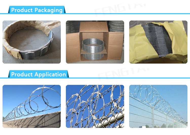 high quality stainless steel diamond razor wire fence for sale