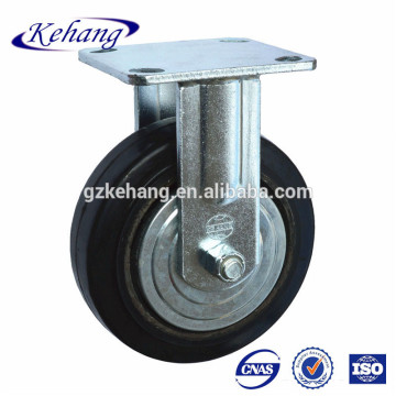 150mm solid rubber wheel,rubber coated wheel 6 inch,fixed caster,iron caster rubber wheel