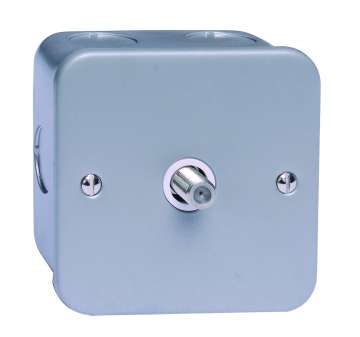 1 Gang Satelite Socket, Metal Clad