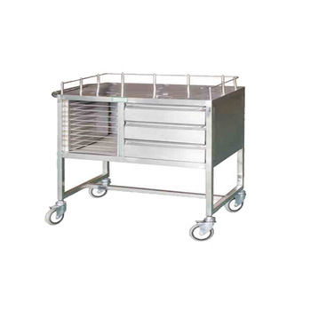 Alibaba Express Stainless Steel Wards Visit Trolley