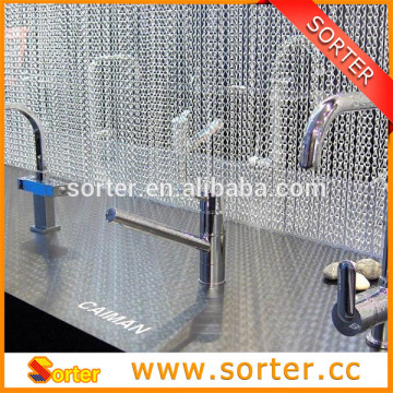 hanging chain link door fly screen