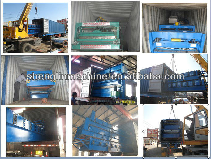 Roll forming machine for production of 10 mm corrugated sheet