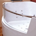 Massage Bath Spa Jetted Clear Glass Bathtubs with Led Light