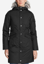 fur hooded parka down