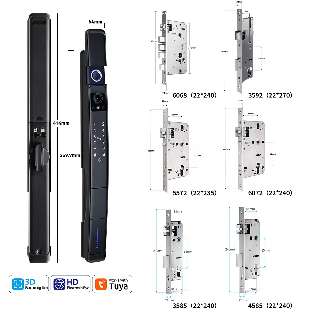 Tuya Smart Home Wifi Automatic Face Recognition Video Intercom Lock ...