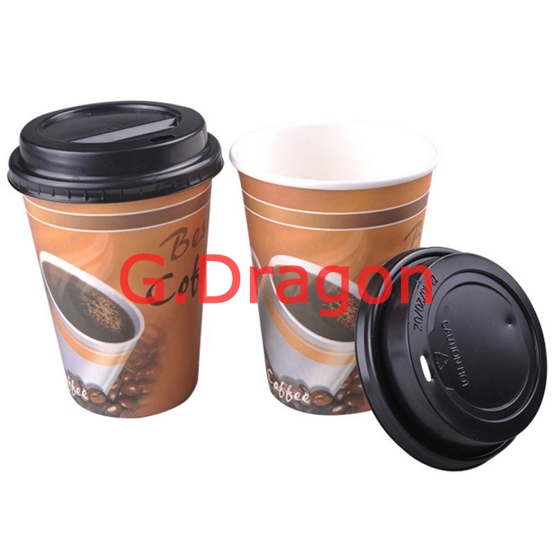 China Factory Produce Customized Logo Printed Beverage 8 Oz Single Wall Paper Cup