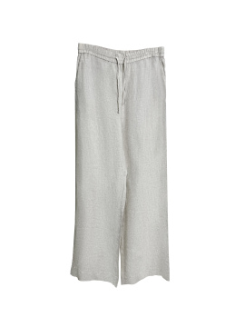 Ladies' 100% linen casual pants
