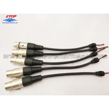 Conector de audio de micrófono hembra XLR de 5 pines