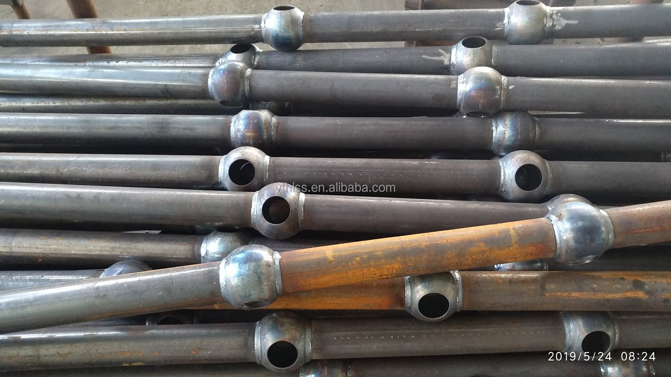 Galvanized Steel Railing Handrail Stanchion Ball Joint Baluster/staircase handrail design