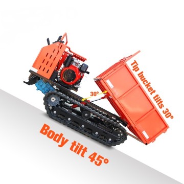 Wholesale Price Garden Transporter  Mini Crawler Carrier Dump Light Tracked Transporter Track Dump