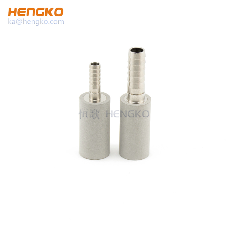 0.5 2 Micron porous sintered stainless steel 316L tri clamp air stone diffuser for brewing beer and Aquaculture oxygen