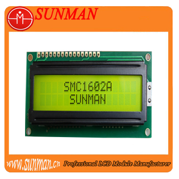 16x2 alphanumeric lcd display module