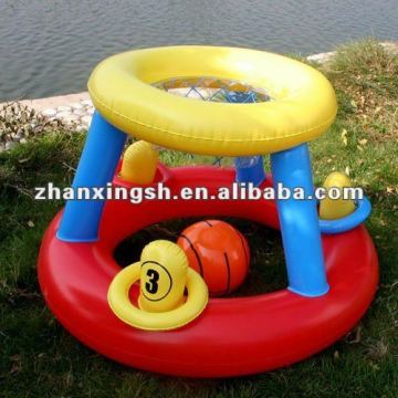 Inflatable basketball frame