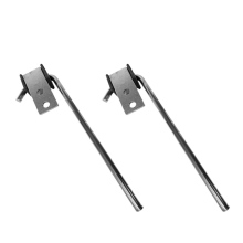 Universal Stainless Steel 10" Exhaust Hanger Rod, 3/8" Dia, Rubber Isolator, 2 Holes for Mounting