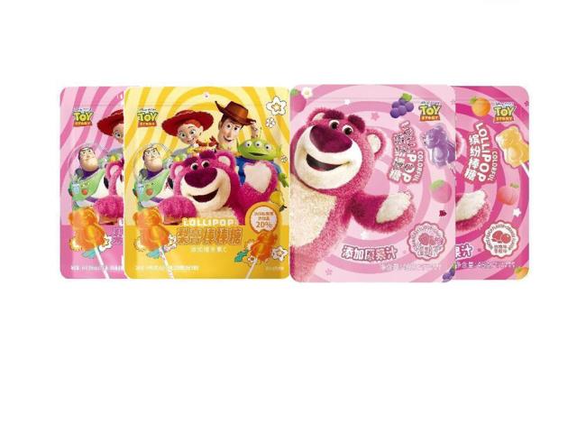 48g de pasta de pêra e pirulito colorido 48g Pear Paste & Colorful Lollipop