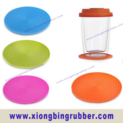 FDA or LFGB standard eco friendly silicone cup coaster