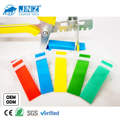 JNZ CE RoHS approval ceramic tile accessories plastic clips wedge leveling system for tile installation