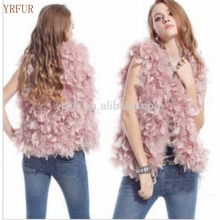 YR458 Fashion Bridal Fairy Girl Feather Vest