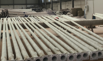Hot Dip Galvanized Street Light Pole
