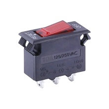 Black High Housing Short 3PIN Terminal Overload Protector Switch